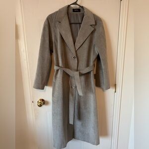 Vintage Ultra Suede gray Trench Coat Count Romi